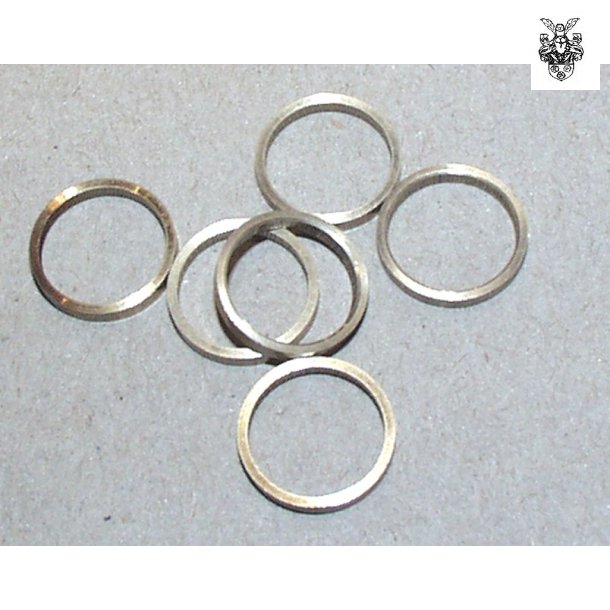 &Oslash;15 mm S&oslash;lvring, bredde: 2 mm, 1 mm gods