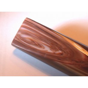 Akrylstang 25 mm Brun/Gul/Hvid. Beregnes pr. cm.