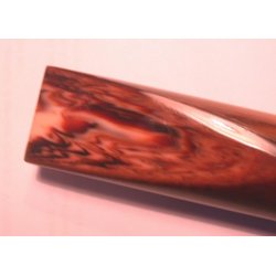 Akrylstang 25 mm Brun/Gul/Hvid. Beregnes pr. cm.