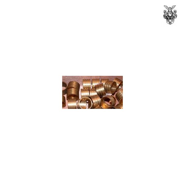 &Oslash;16x10 mm Messingring  1mm gods Royal Navy