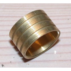 &Oslash;16x10 mm Messingring  1mm gods Royal Navy