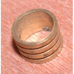 &Oslash;16x10 mm Messingring  1mm gods Royal Navy