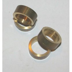 &Oslash;17x6,5 mm Messingring, 2 mm godstykkelse