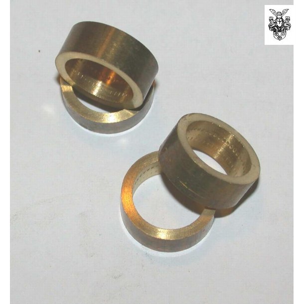 &Oslash;17x6,5 mm Messingring, 2 mm godstykkelse