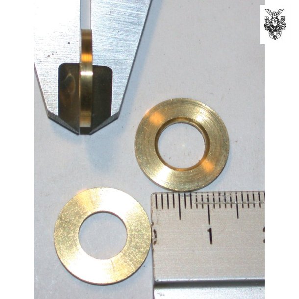 &Oslash;16,5x2 mm&Oslash; Messingring,, hul: 8,5mm&Oslash;