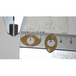 20/12,5x1 mm (BxH) oval messingring