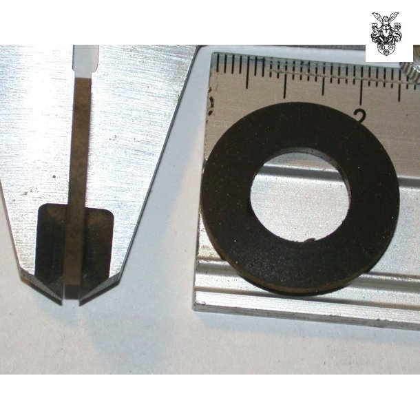 25x2 mm Ebonitring, hul: 15 mm