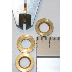 14x2 mm Messingring, hul: 7,5 mm