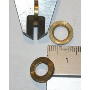 12,5x2 Messingring, hul: 7,4 mm