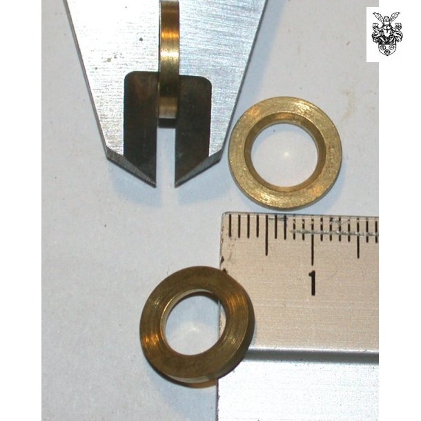 12,5x2 Messingring, hul: 7,4 mm