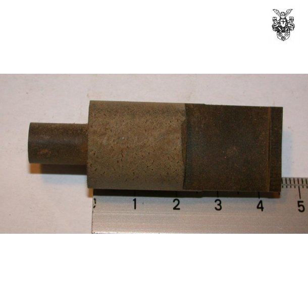 &Oslash;20x45 mm H&aring;ndlavet Ebonitspids, 9,5 mm tap