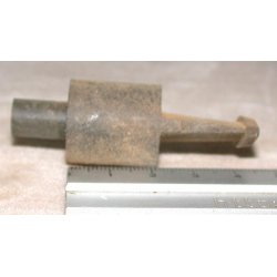 &Oslash;20x45 mm H&aring;ndlavet Ebonitspids, 9,5 mm tap