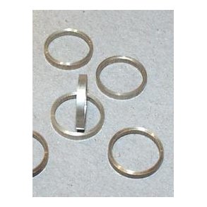 Ø14 mm Sølvring, 2 mm bred, Godstykkelse: 2 mm