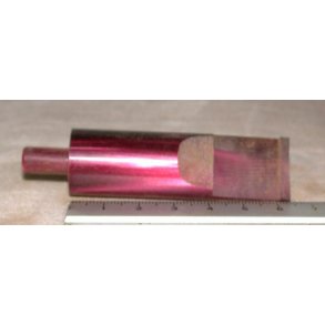 �25x65 mm Pink/m�rk Akrylspids - h�ndlavet, filtertap