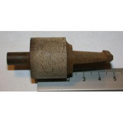 �25x48 H�ndlavet Ebonitspids, 8 mm tap