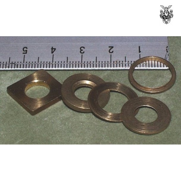 &Oslash;14,x1 mm Messingring,, hul: 7,4mm&Oslash;