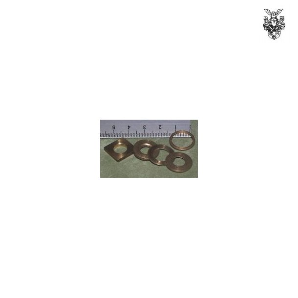 F15x2 mm kvadratisk messingring med 8,5 mm hul