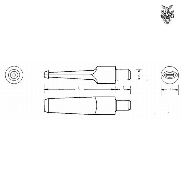 &Oslash;17x60 SA Pl 9mm tap, Acryl
