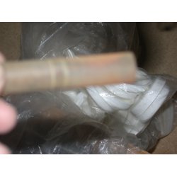 15x94 mm Kunstravspids, Gul med mrke marmoreringer, DiY