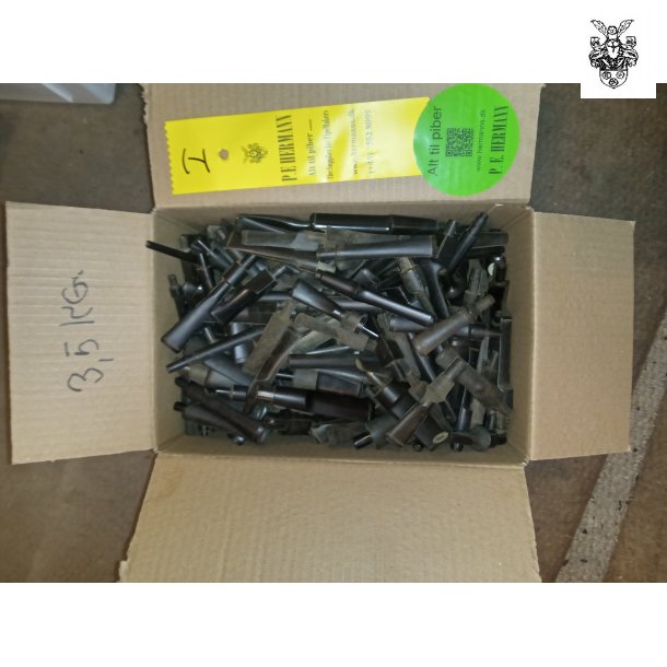 3,5 kg Ebonitpibespidser assorteret