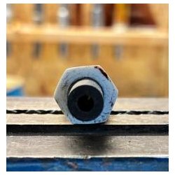 Akryl-pibespids 6 kantet F12,25-12,8x49,75 Pl Tap 6,9 mm�